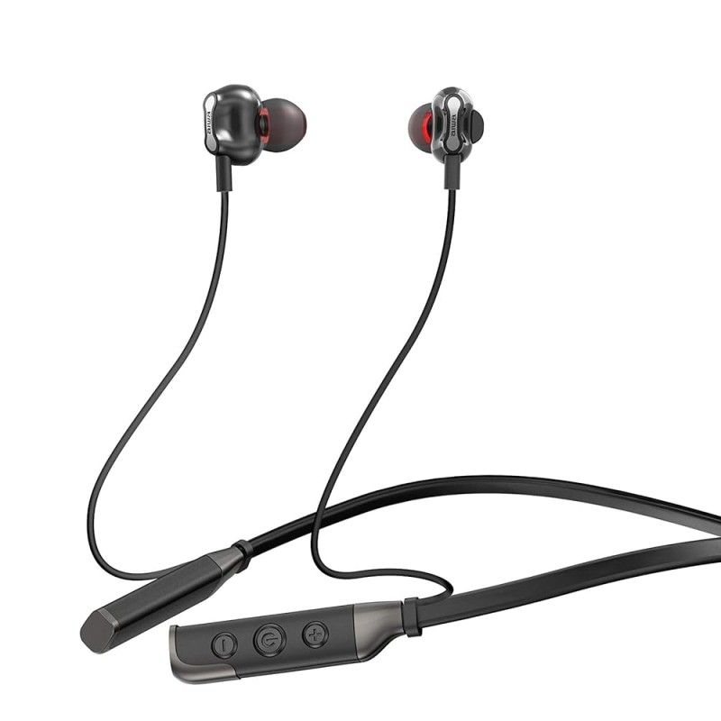Aiwa ESBT 460 Bluetooth Wireless in Ear Earphones with Mic (Black)