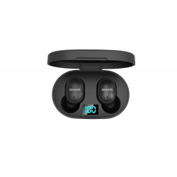 Aiwa AT-X80E Bluetooth Truly Wireless in Ear Earbuds with Mic (Black)