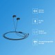 Philips Audio TAE1126 Wired in Ear Earphones, Black