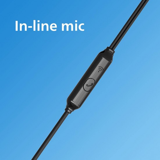 Philips Audio TAE1126 Wired in Ear Earphones, Black