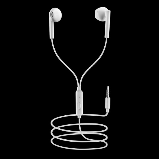 Lava Elements E3 Wired in Ear Earphones with Mic (White)