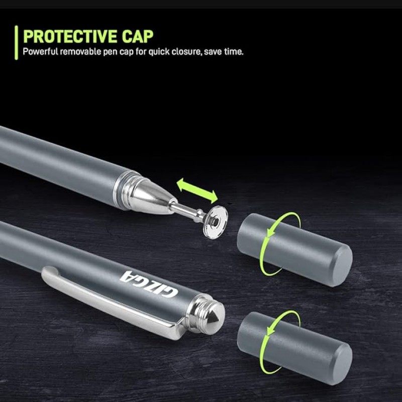 Gizga Essentials Capacitive Stylus Digital Smart Pen| Metallic Grey Gizga Essentials Capacitive Stylus Digital Smart Pen| Metallic Grey