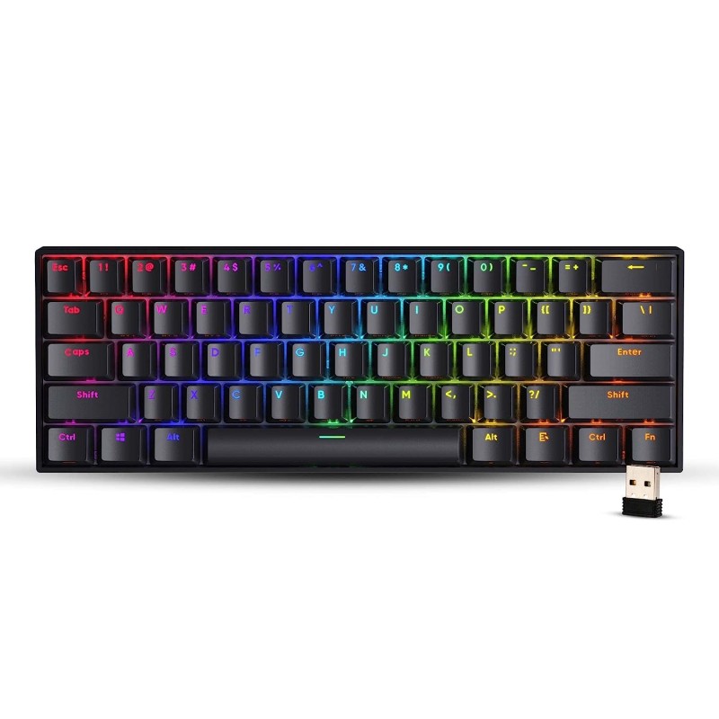 Zebronics ZEB-MAX NINJA 61 keys wireless mechanical keyboard - (Black)