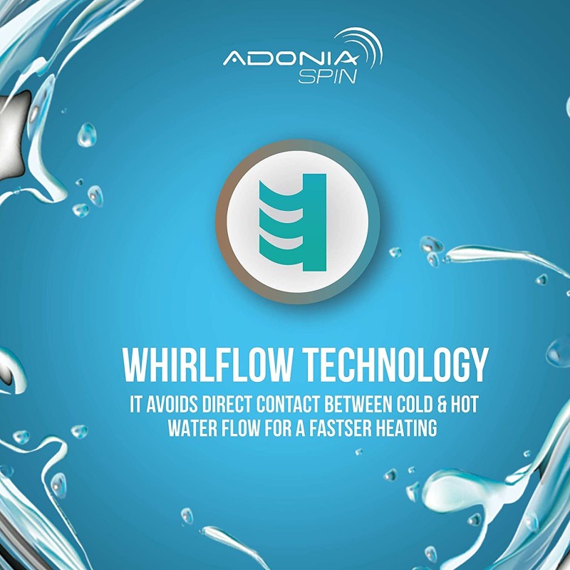 Havells Adonia Spin 15-Litre Vertical Storage Water Heater (Geyser) White Blue 5 Star, Wall Mounting Havells Adonia Spin 15-Litre Vertical Storage Water Heater (Geyser) White Blue 5 Star, Wall Mounting