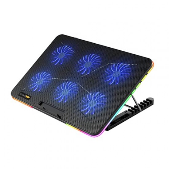 Cosmic Byte Hydroid RGB Cooling Pad with 6 Fans