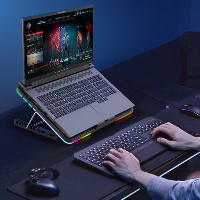 Cosmic Byte Hydroid RGB Cooling Pad with 6 Fans Cosmic Byte Hydroid RGB Cooling Pad with 6 Fans