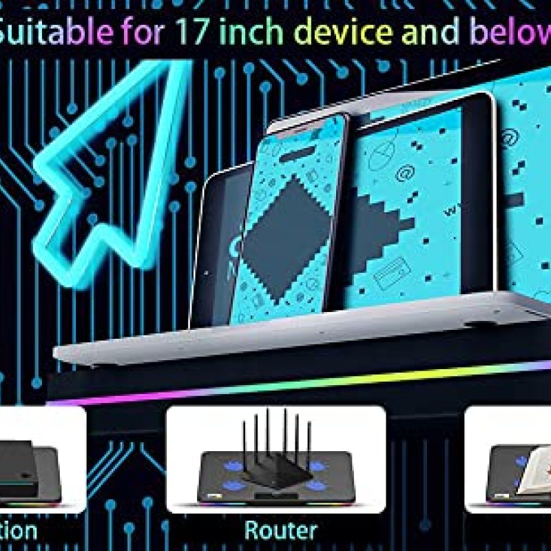 Cosmic Byte Hydroid RGB Cooling Pad with 6 Fans Cosmic Byte Hydroid RGB Cooling Pad with 6 Fans