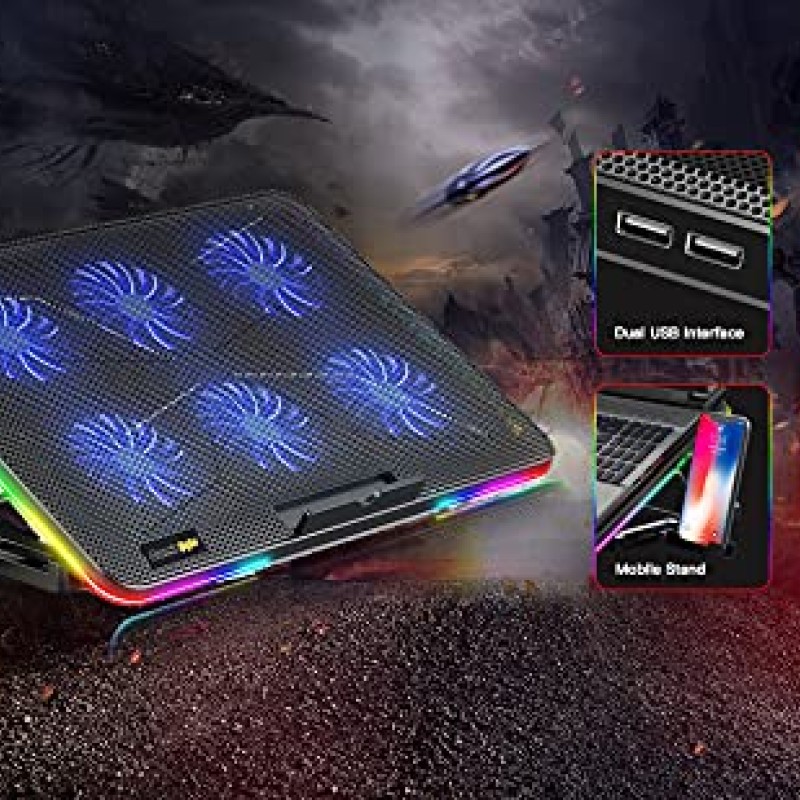 Cosmic Byte Hydroid RGB Cooling Pad with 6 Fans Cosmic Byte Hydroid RGB Cooling Pad with 6 Fans