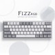 Redragon K617 Fizz 60% Wired RGB Gaming Keyboard, 61 Keys Compact Mechanical Keyboard w/White and Grey Color Keycaps