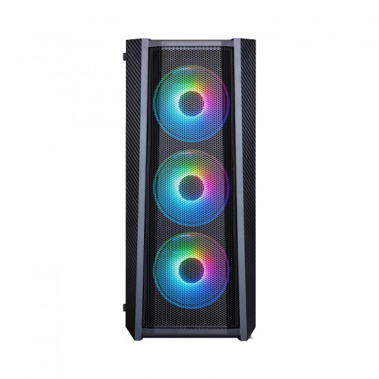 Ant Esports ICE-311MT Mid-Tower ATX Computer Case I Gaming Cabinet Rear Fan Pre-Installed