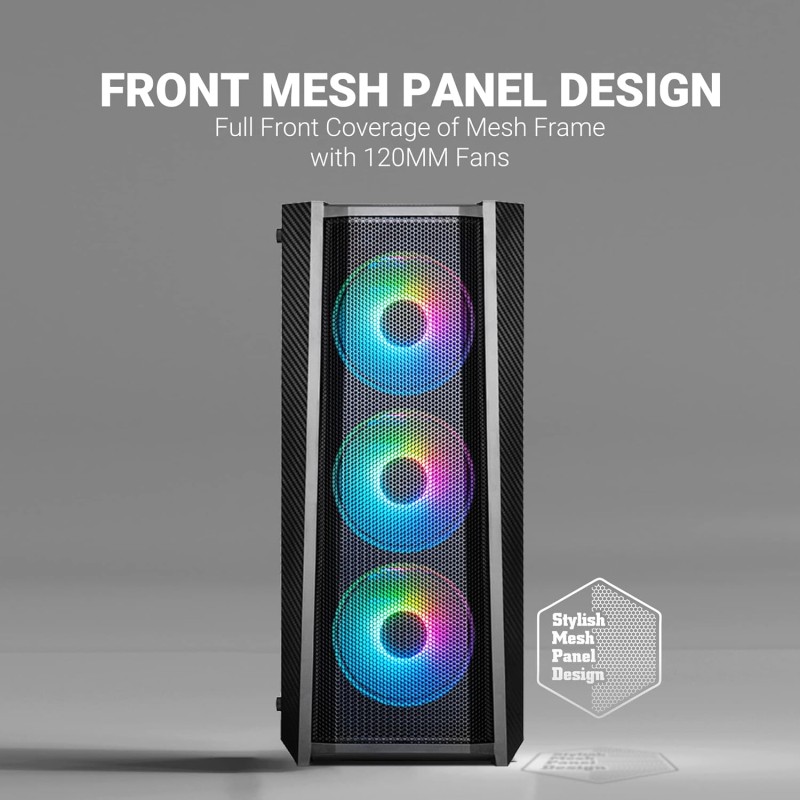 Ant Esports ICE-311MT Mid-Tower ATX Computer Case I Gaming Cabinet Rear Fan Pre-Installed Ant Esports ICE-311MT Mid-Tower ATX Computer Case I Gaming Cabinet Rear Fan Pre-Installed