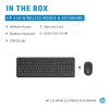 HP 330 Wireless Black Keyboard and Mouse Set - Black HP 330 Wireless Black Keyboard and Mouse Set - Black