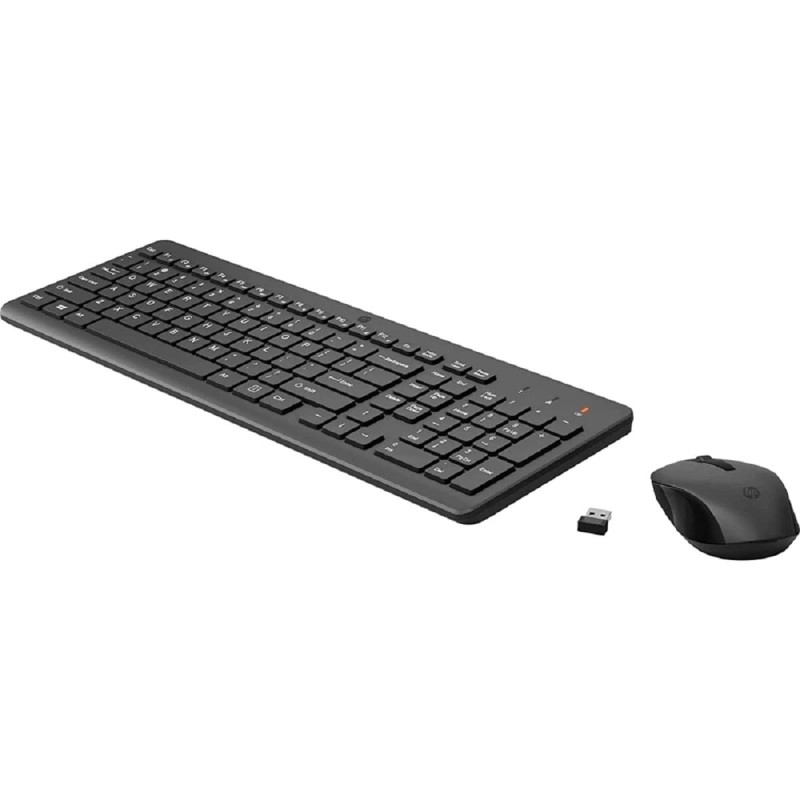 HP 330 Wireless Black Keyboard and Mouse Set - Black HP 330 Wireless Black Keyboard and Mouse Set - Black