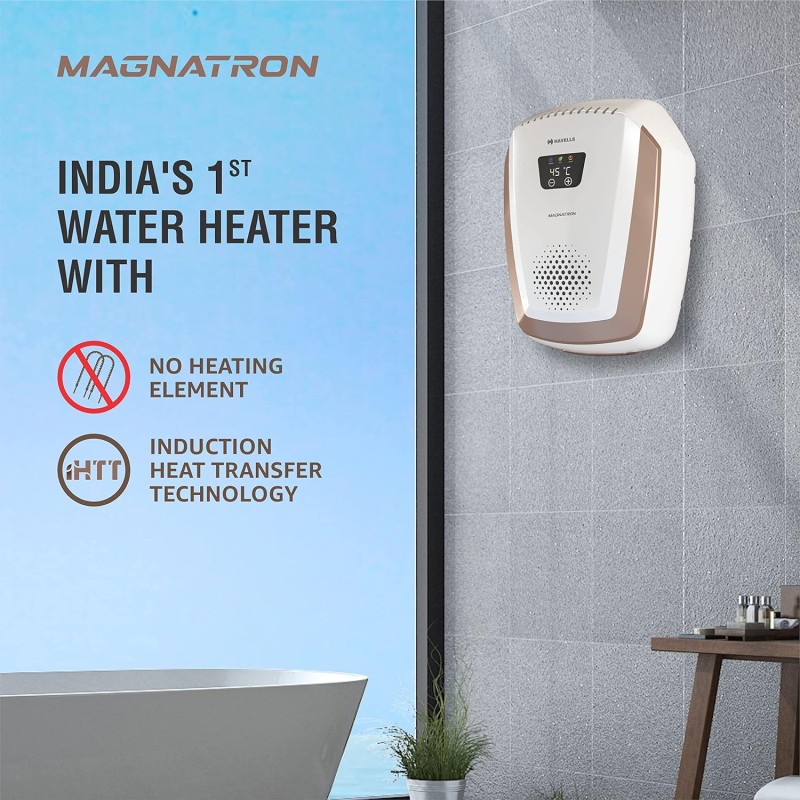 Havells Magnatron 25L India�s First Water Heater(Geyser) having NO HEATING ELEMENT |Minimal Scaling|