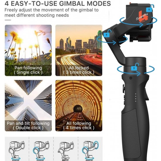 Hohem iSteady Pro 4 3-Axis Gimbal Stabilizer for Gopro 10/9 8/7/6/5/4