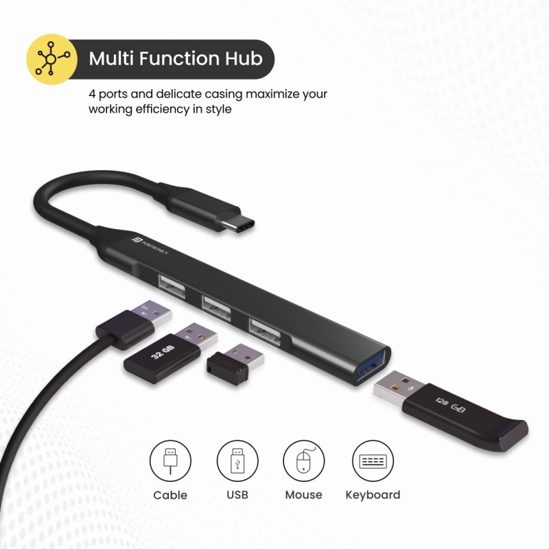 Portronics Mport 31C USB C Hub Portronics Mport 31C USB C Hub