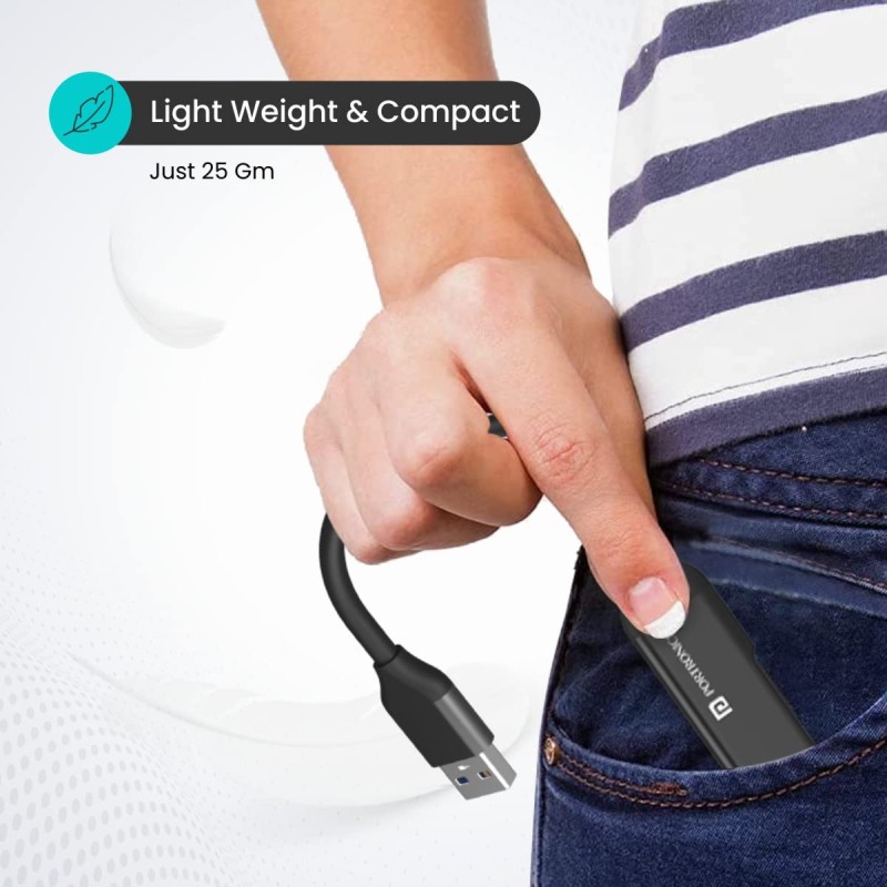 Portronics Mport 31 USB Hub (4-in-1), Multiport Adapter - (Grey) Portronics Mport 31 USB Hub (4-in-1), Multiport Adapter - (Grey)