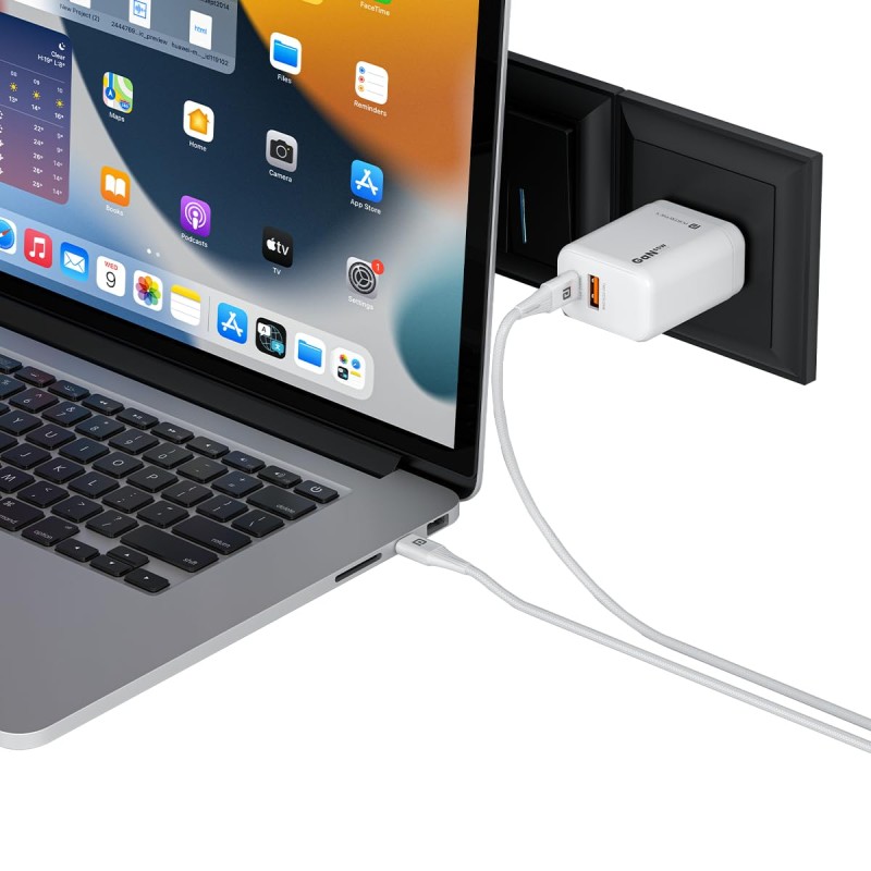 Portronics Adapto 65X 65 W Dual Ports Outputs GaN Fast PD Charger Portronics Adapto 65X 65 W Dual Ports Outputs GaN Fast PD Charger