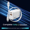 Portronics Adapto 65X 65 W Dual Ports Outputs GaN Fast PD Charger Portronics Adapto 65X 65 W Dual Ports Outputs GaN Fast PD Charger