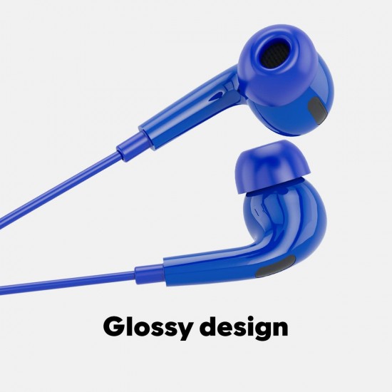 GOVO Gobass 444 in Ear Wired Earphones with Hd Mic for Calls (Blue)