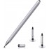 Dyazo Stylus Pen/Pencil for All Touch Screen Devices, Fine Point, Lightweight Aluminum Body Compatible - (Silver)