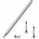 Dyazo Stylus Pen/Pencil for All Touch Screen Devices, Fine Point, Lightweight Aluminum Body Compatible - (Silver)