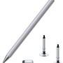 Dyazo Stylus Pen/Pencil for All Touch Screen Devices, Fine Point, Lightweight Aluminum Body Compatible - (Silver)