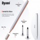 Dyazo Stylus Pen/Pencil for All Touch Screen Devices, Fine Point, Lightweight Aluminum Body Compatible - (Silver)