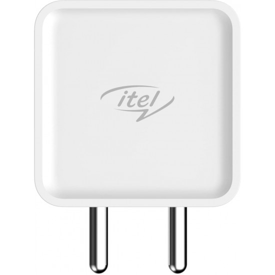 Itel ICI-42-C 100V Dual Output 2 Pin Wall Charger for Cellular Phones (White)