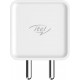 Itel ICI-42-C 100V Dual Output 2 Pin Wall Charger for Cellular Phones (White)