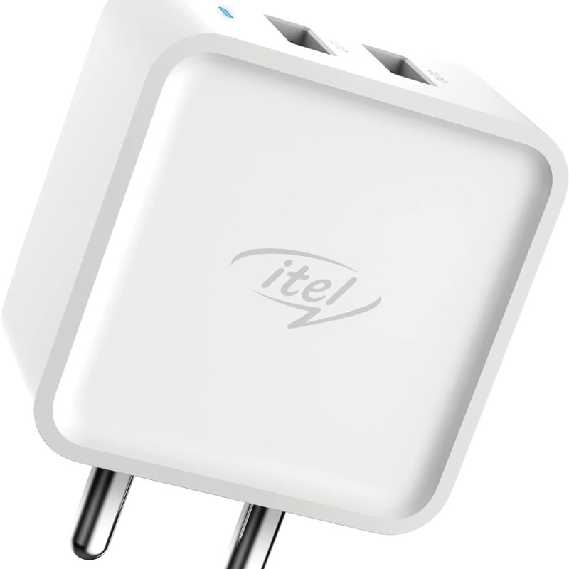 Itel ICI-42-C 100V Dual Output 2 Pin Wall Charger for Cellular Phones (White) Itel ICI-42-C 100V Dual Output 2 Pin Wall Charger for Cellular Phones (White)