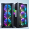 CHIPTRONEX NXT1 MESH Mid Tower ATX Gaming Computer case with 4x120mm Dual Ring ARGB Fan, MB Sync, Supports CHIPTRONEX NXT1 MESH Mid Tower ATX Gaming Computer case with 4x120mm Dual Ring ARGB Fan, MB Sync, Supports