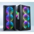 CHIPTRONEX NXT1 MESH Mid Tower ATX Gaming Computer case with 4x120mm Dual Ring ARGB Fan, MB Sync, Supports