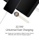 Mi Xiaomi 22.5W Fast USB Type C Charger Combo|Compatible for Mobile,Power Banks|Fast Charging|(Adapter + USB to Type C Cable)|White