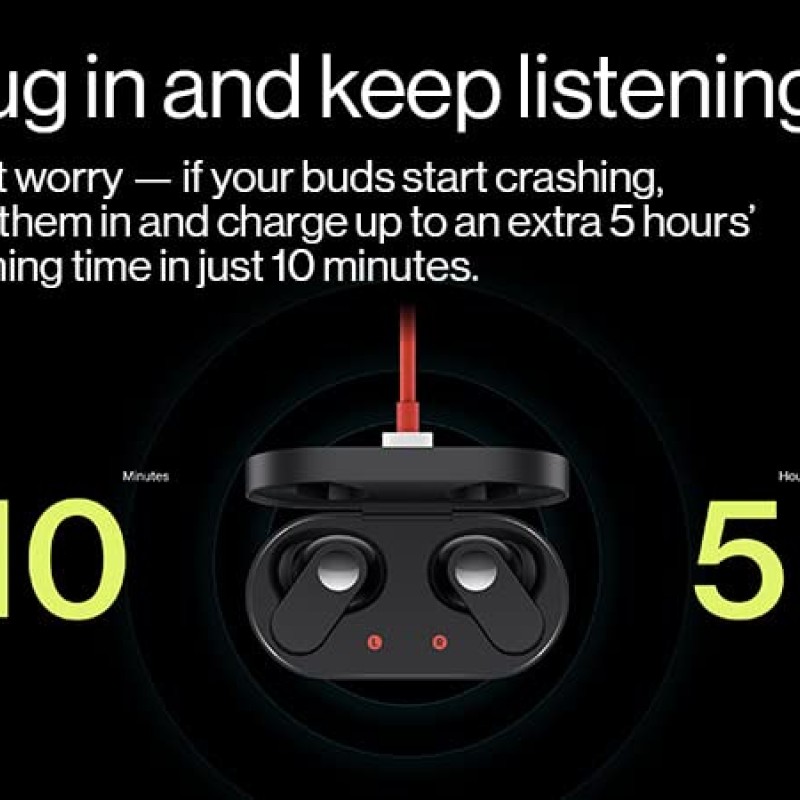 Oneplus Nord Buds True Wireless in Ear Earbuds with Mic - (White Marble)