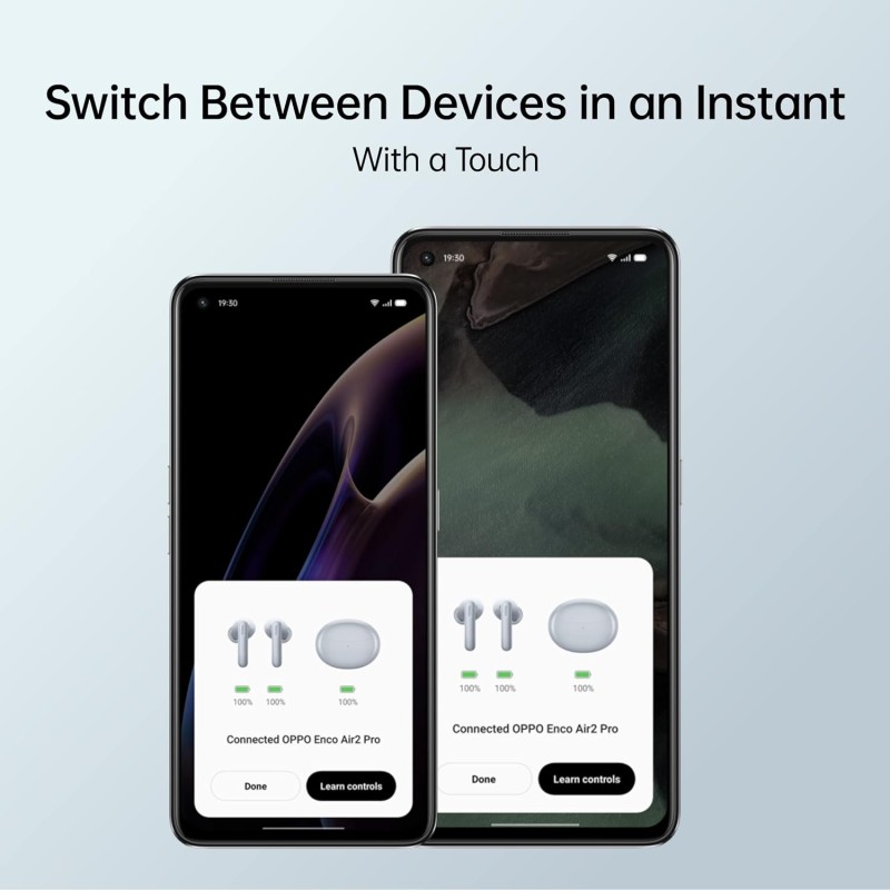 OPPO Enco Air 2 Pro Bluetooth Truly Wireless in Ear Earbuds with Mic - White OPPO Enco Air 2 Pro Bluetooth Truly Wireless in Ear Earbuds with Mic - White