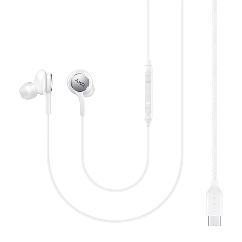 Samsung AKG-Tuned IC100 Type-C Wired in Ear Earphone with mic White Samsung AKG-Tuned IC100 Type-C Wired in Ear Earphone with mic White