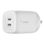 Belkin 65W GaN Dual USB-C (Type C) PD 3.0 Fast Charger with Pps-White