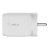 Belkin 65W GaN Dual USB-C (Type C) PD 3.0 Fast Charger with Pps-White Belkin 65W GaN Dual USB-C (Type C) PD 3.0 Fast Charger with Pps-White