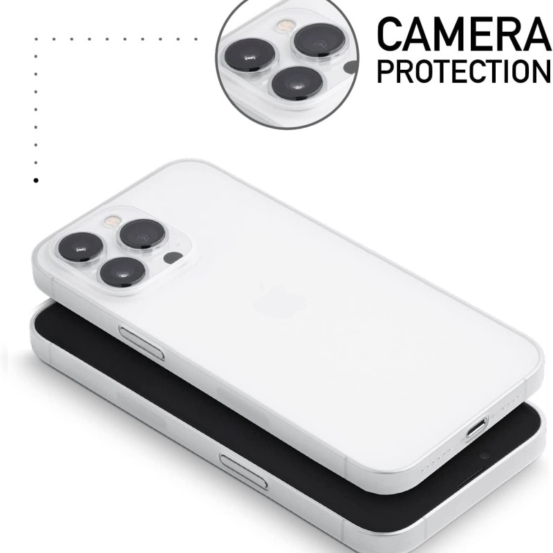 ExpressB� Polypropylene Back Cover for iPhone 14 Pro | Minimal Protect | Ultra Thin Anti Scratch Matte Finish Case (White) ExpressB� Polypropylene Back Cover for iPhone 14 Pro | Minimal Protect | Ultra Thin Anti Scratch Matte Finish Case (White)