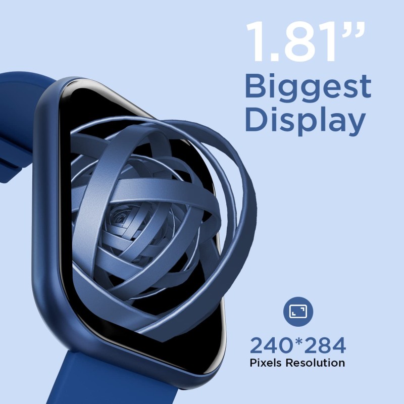Fire-Boltt Dazzle 1.83" Smartwatch Full Touch Largest Borderless Display & 60 Sports Modes (Swimming) - (Navy Blue) Fire-Boltt Dazzle 1.83" Smartwatch Full Touch Largest Borderless Display & 60 Sports Modes (Swimming) - (Navy Blue)