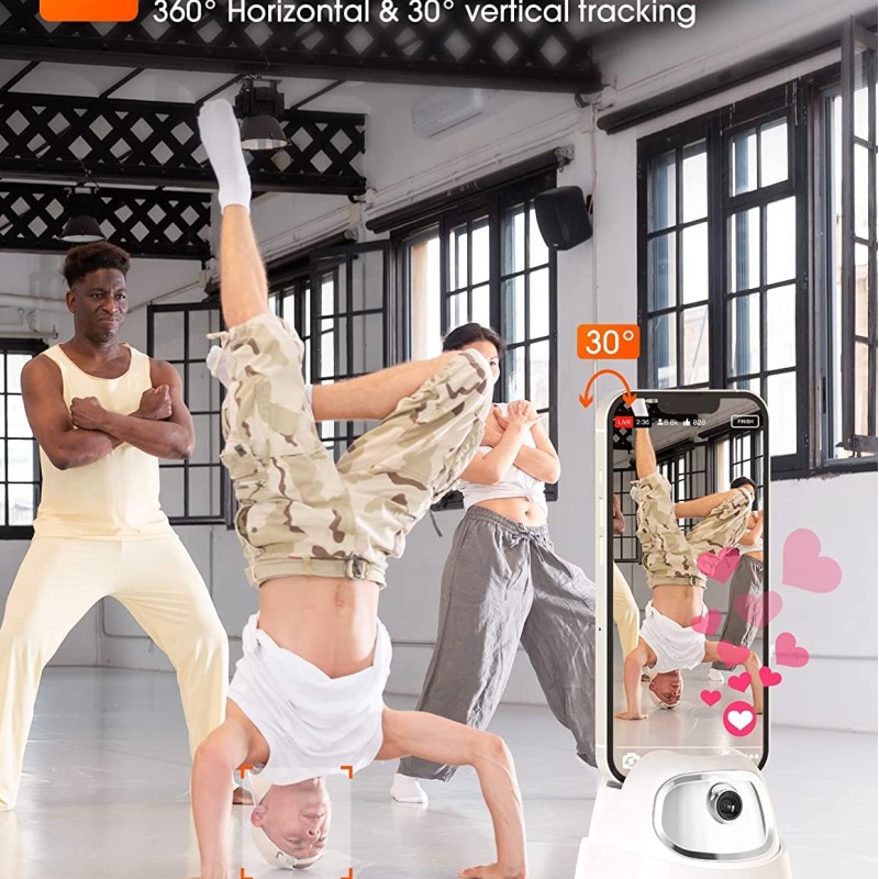 Hohem Go, Auto Face Tracking Tripod, 360� Rotation Selfie