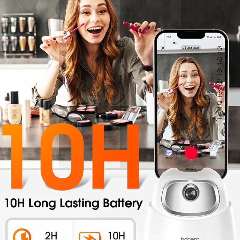 Hohem Go, Auto Face Tracking Tripod, 360� Rotation Selfie