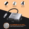 Tukzer 4-in-1 Type-C Hub to HDMI 4K@30Hz, VGA 1080P@60Hz, USB 3.0 Data, 100W PD Tukzer 4-in-1 Type-C Hub to HDMI 4K@30Hz, VGA 1080P@60Hz, USB 3.0 Data, 100W PD