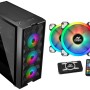 Ant Esports ICE-521MT Mid Tower Computer Case I Gaming Cabinet - Black