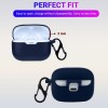 LIRAMARK Shockproof Protective Silicone 360� Cover Case with Buckle Designed for JBL Tune 130NC TWS (Midnight Blue)