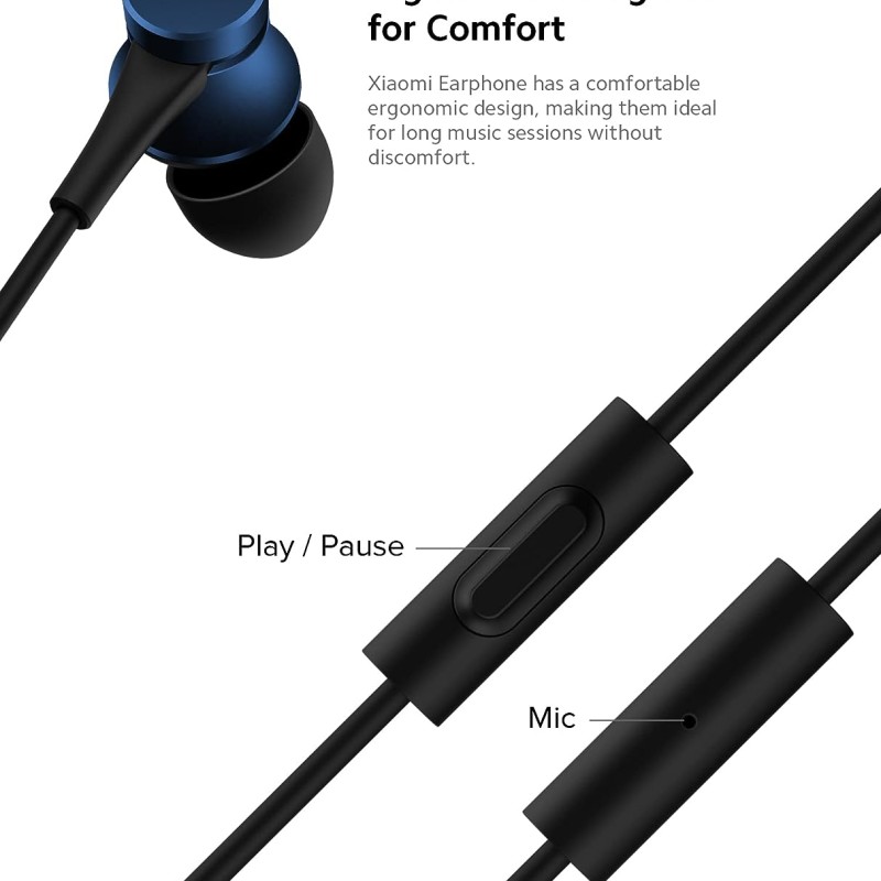 Xiaomi Wired in-Ear Earphones with Mic, Ultra Deep Bass & Metal Sound Chamber (Red) Xiaomi Wired in-Ear Earphones with Mic, Ultra Deep Bass & Metal Sound Chamber (Red)