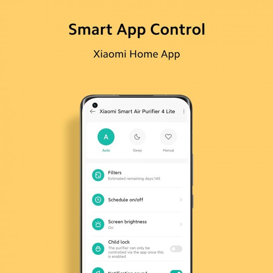 MI Xiaomi Smart Air Purifier 4 Lite, High Efficiency Filter