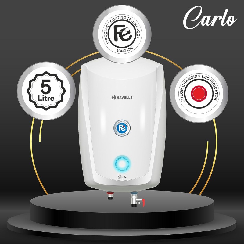 Havells Carlo 5 Litre Instant Water Heater, 3000 watt