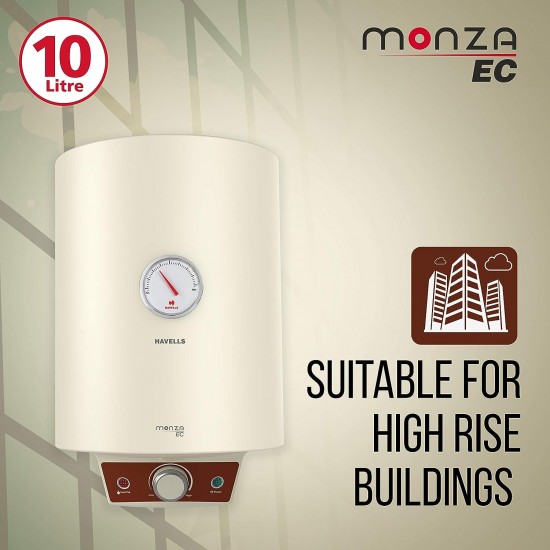 Havells Monza EC 15 L Storage Water Heater, Metallic Body, 2000 W, Free Flexi Pipe and Free Installation